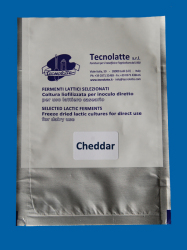 Fermenti per formaggio Cheddar in dose per 100 litri (10U)  (10 buste) 