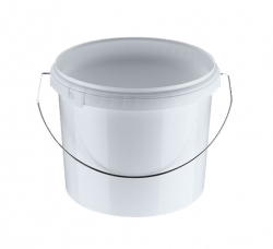 Contenitore, secchiello vaso da 9,2 litri colore bianco