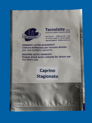 Ferment for Seasoned Caprino cheese in bags for 100 liters (10U) of milk each (10 bags)