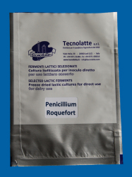 Bags of Penicillium Roquefort Yeast in bags for 200 liters (20U) of milk each (10 bags)