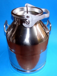 Bin in stainless steel with stainless steel lid - capacity 30 litres