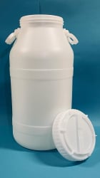 Bidone in polietilene per latte, capacità litri 50 - tappo a vite 