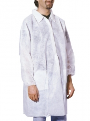 Disposable TNT white lab coat (price for 10 lab coats)