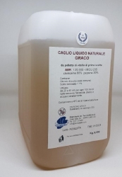 Caglio liquido naturale di vitello Graco ABR in fusto da kg 6 - A553291