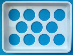 Distributor for curd with 11 drain holes