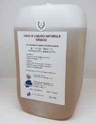 Caglio liquido naturale di vitello Graco B in fustino da kg 6 - A553313