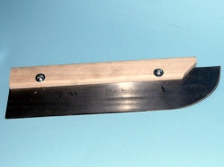Raspa in acciaio cm. 27 con manico in legno