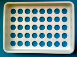 Distributor for curd with 40 drain holes