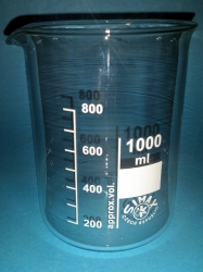Bicchiere becker in vetro ignifugo 1000 ml - borosilicato