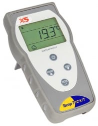 Termometro portatile per termocoppie TEMP 7 K-T in valigetta senza sonda