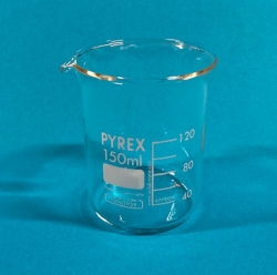 Bicchiere becker in vetro ignifugo 150 ml - Borosilicato